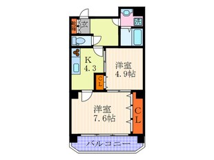 アマデウス西洞院の物件間取画像